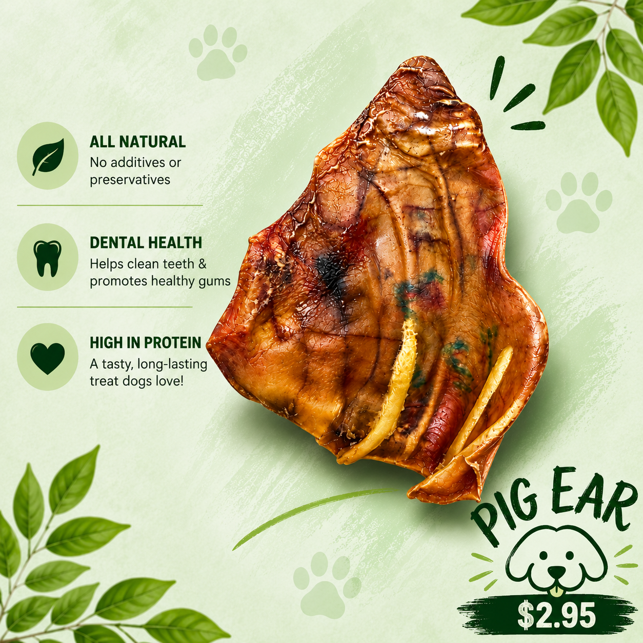 Pig Ears Dog Chew/Treat