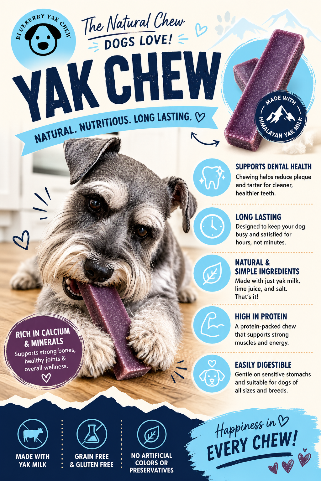 Blueberry Yak Chew